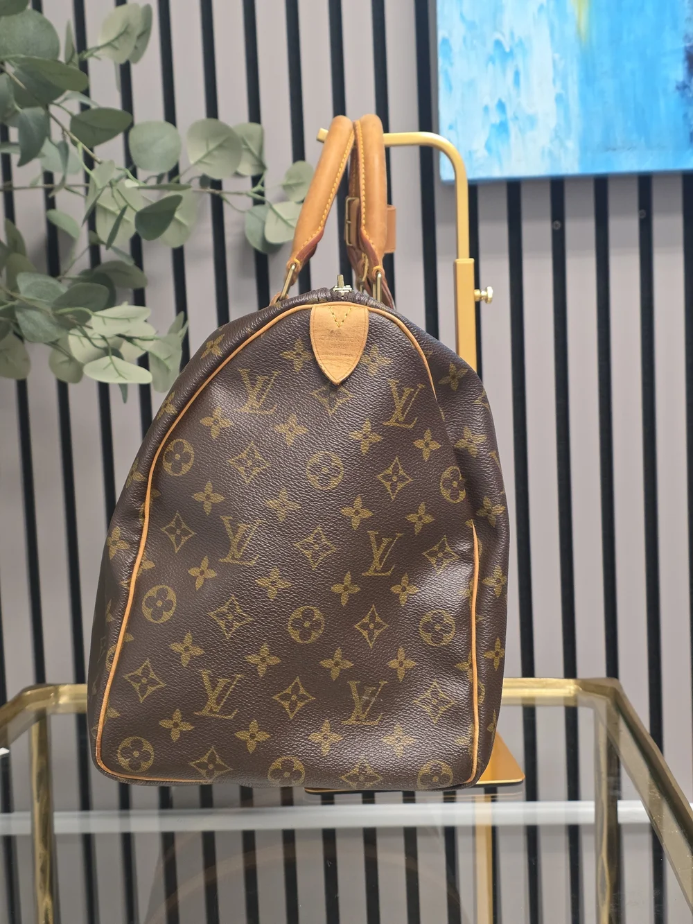 Louis Vuitton Brown Monogram Keepall 45 Travel Duffel